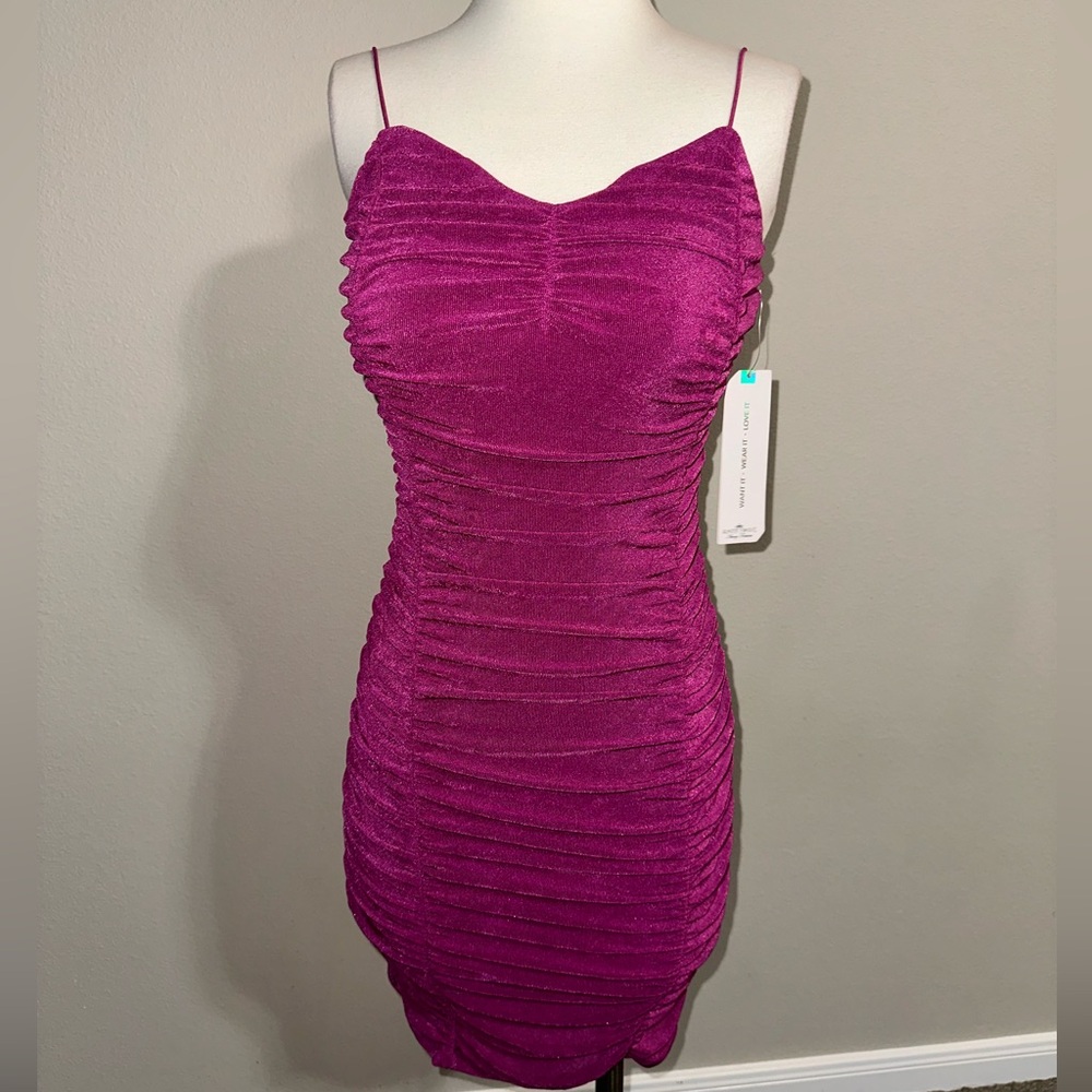 Magenta Bodycon Dress